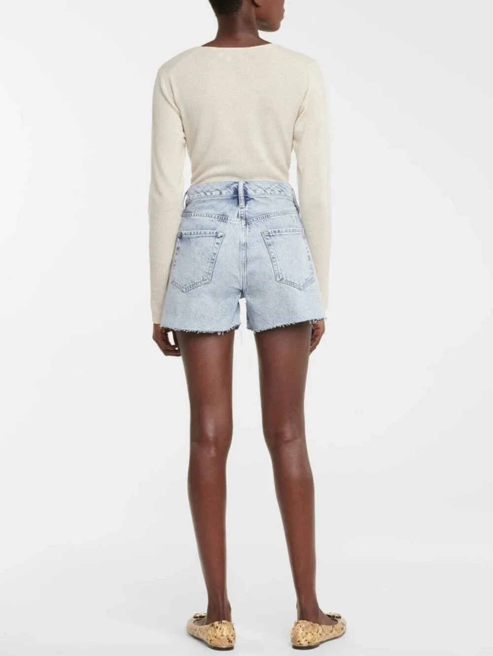 FRAME Denim Le Simone Cut Off Denim Short  - 26
